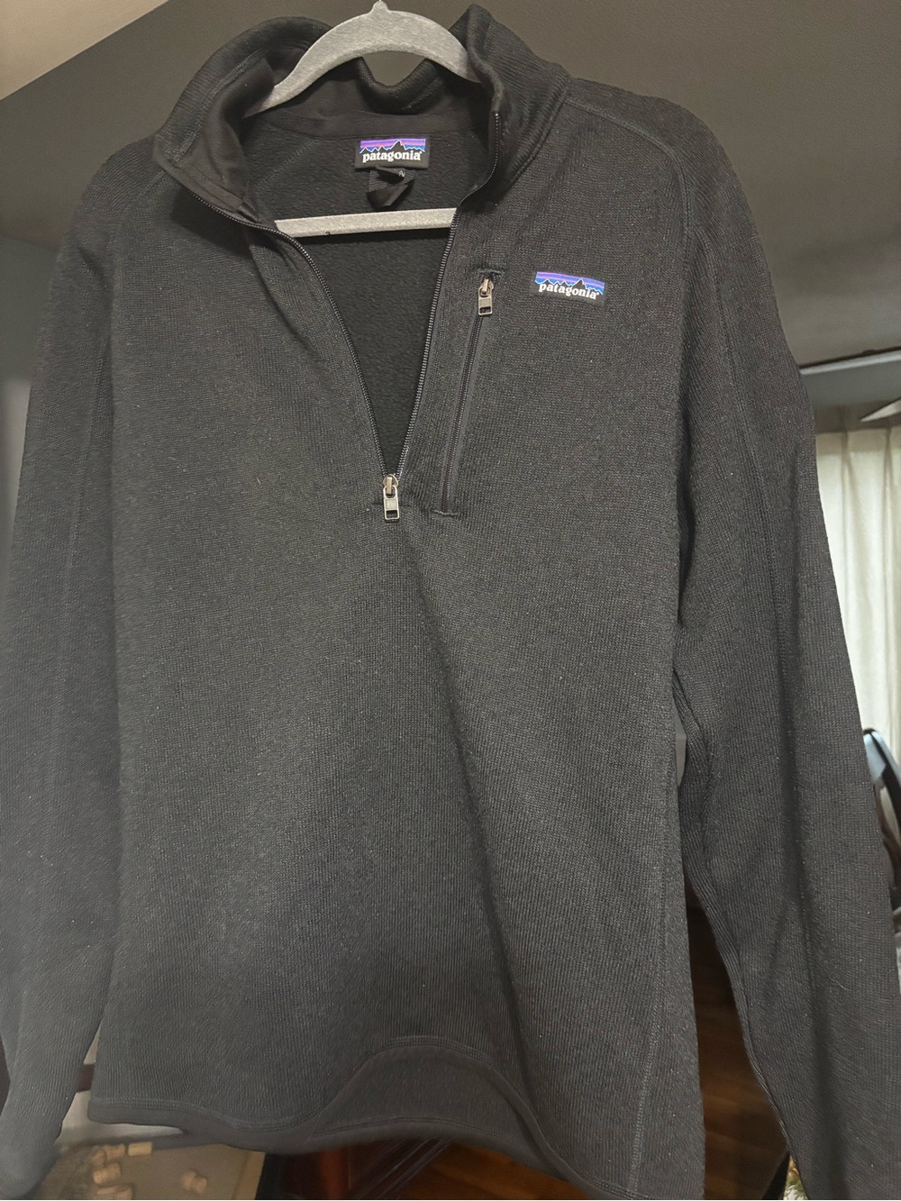 Patagonia Men’s Zip-Up Fleece Pullover - Black